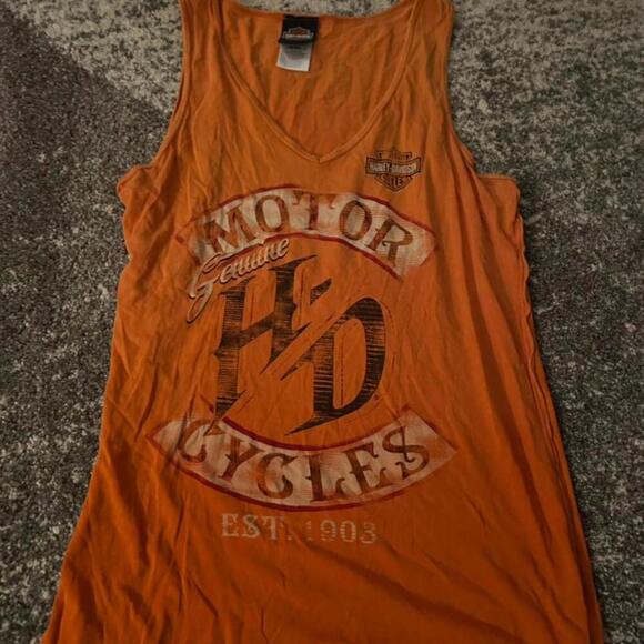 Vintage Harley-Davidson Women's Tank Black Widow Edition - Picture 1 of 8